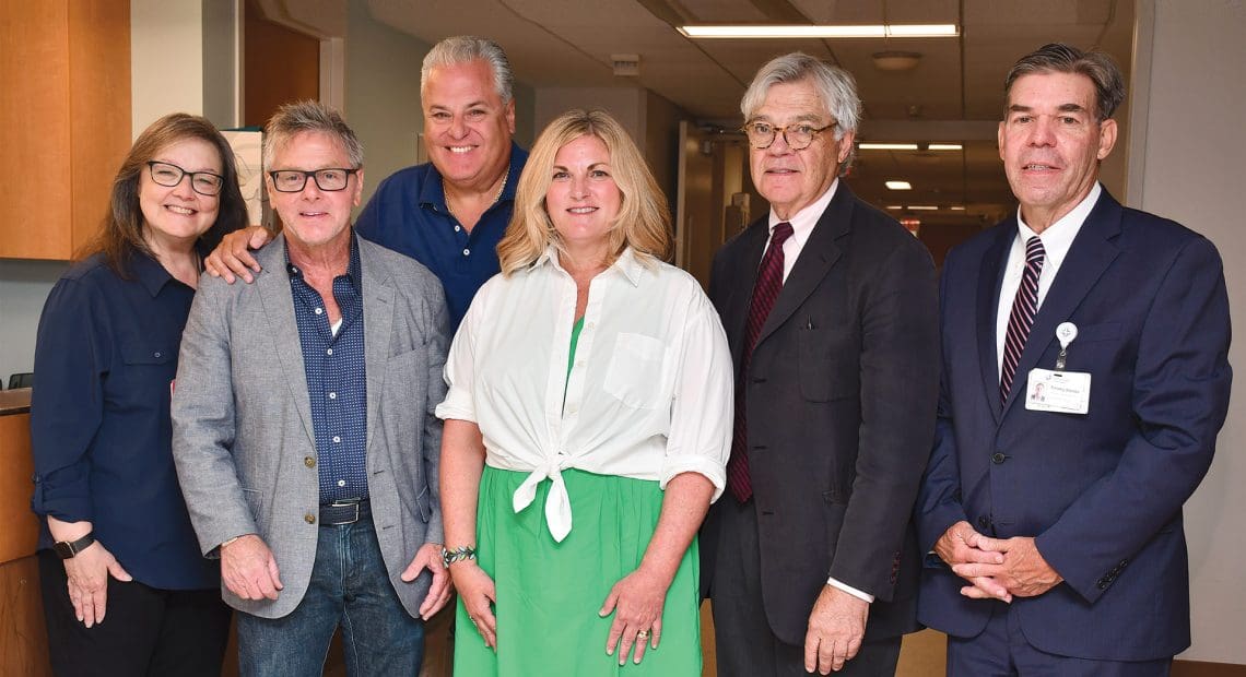 From left, Dr. Laurie Loicono, Peter Picknelly, Tony Ravosa, Sarah Yee, Dr. Philip Glynn, and Tim Stanton.