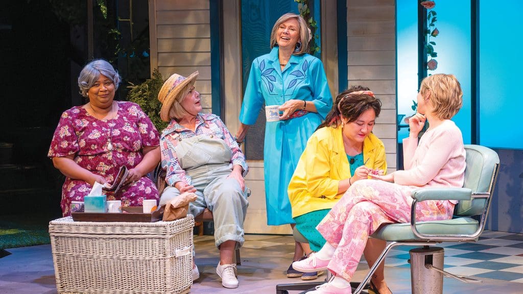A scene from Steel Magnolias, currently playing at the Majestic. 