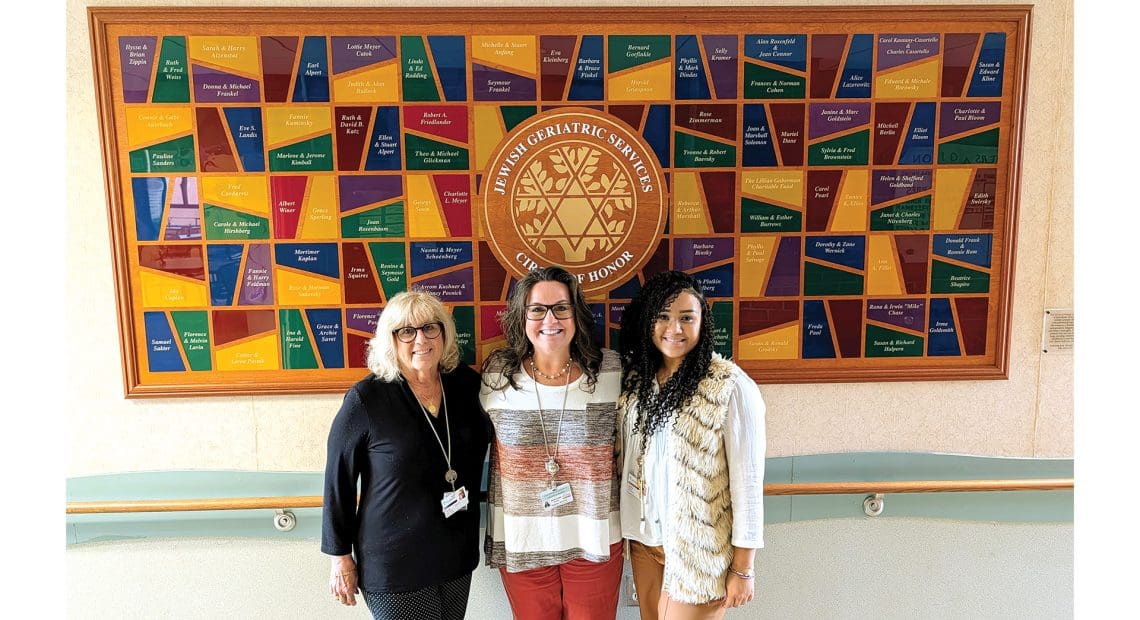 From left: Beth Cardillo, Mary-Anne Schelb, and Dalila Jones of JGS Lifecare.