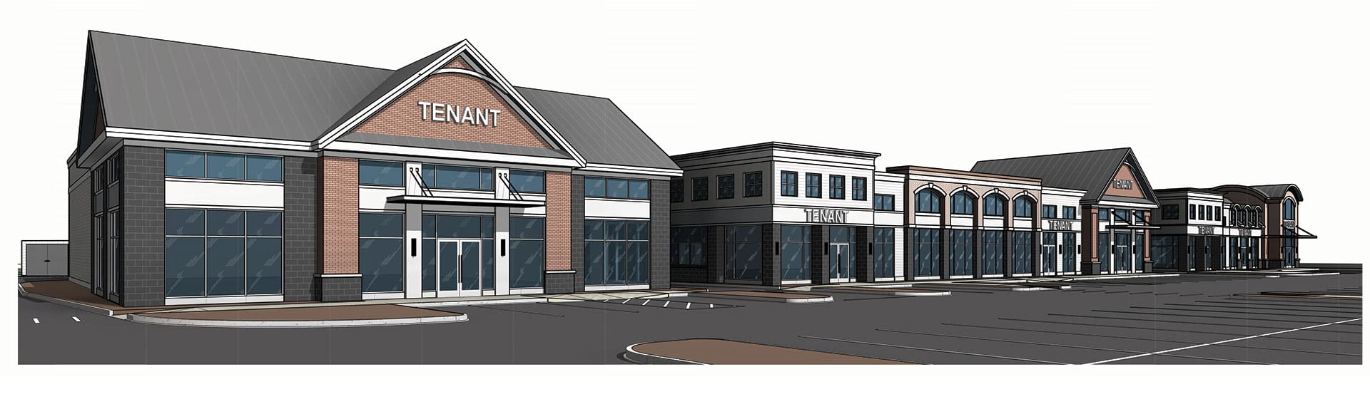 An architect’s rendering of a proposed new retail facility, to be built on the site of a closed church on Williams Street.
