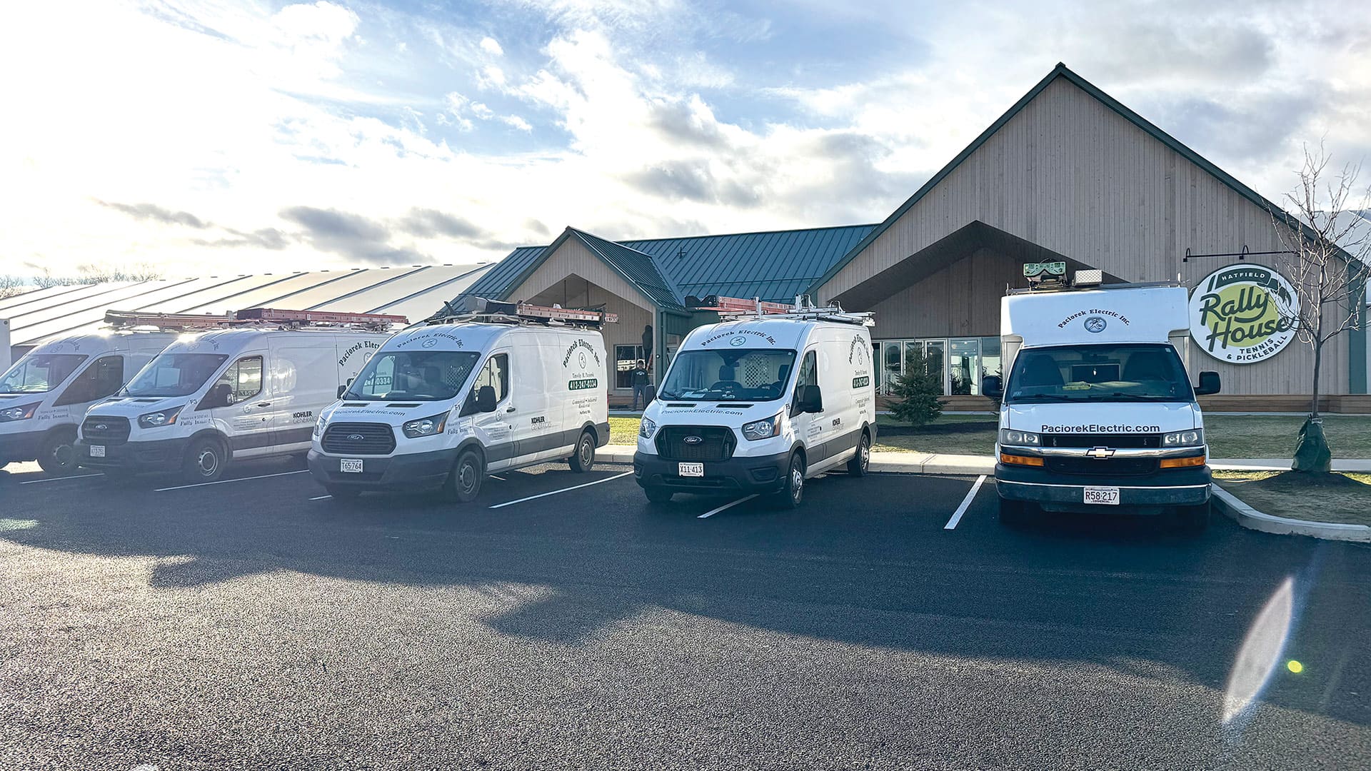 Rally House, a tennis and pickleball facility in Hatfield, is among the projects Paciorek Electric has worked on.