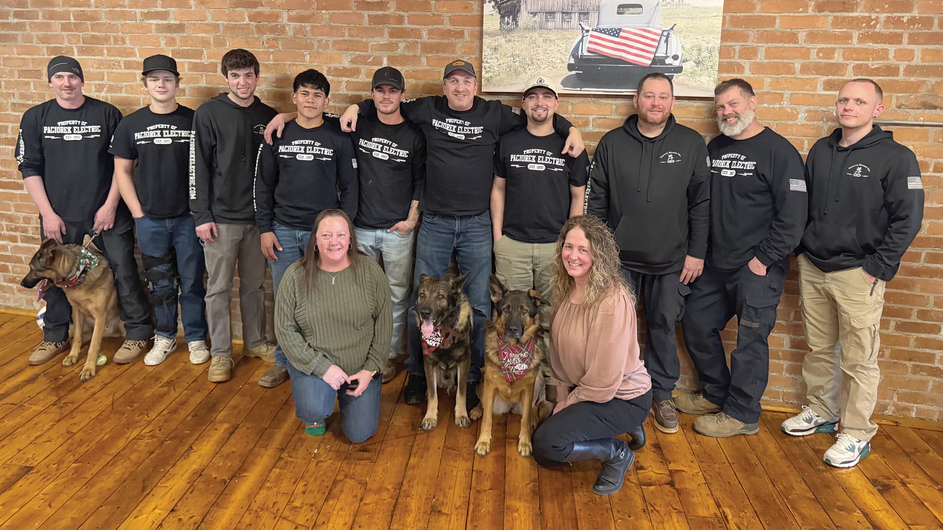 Tim Paciorek (center) has grown his team to 11 employees.