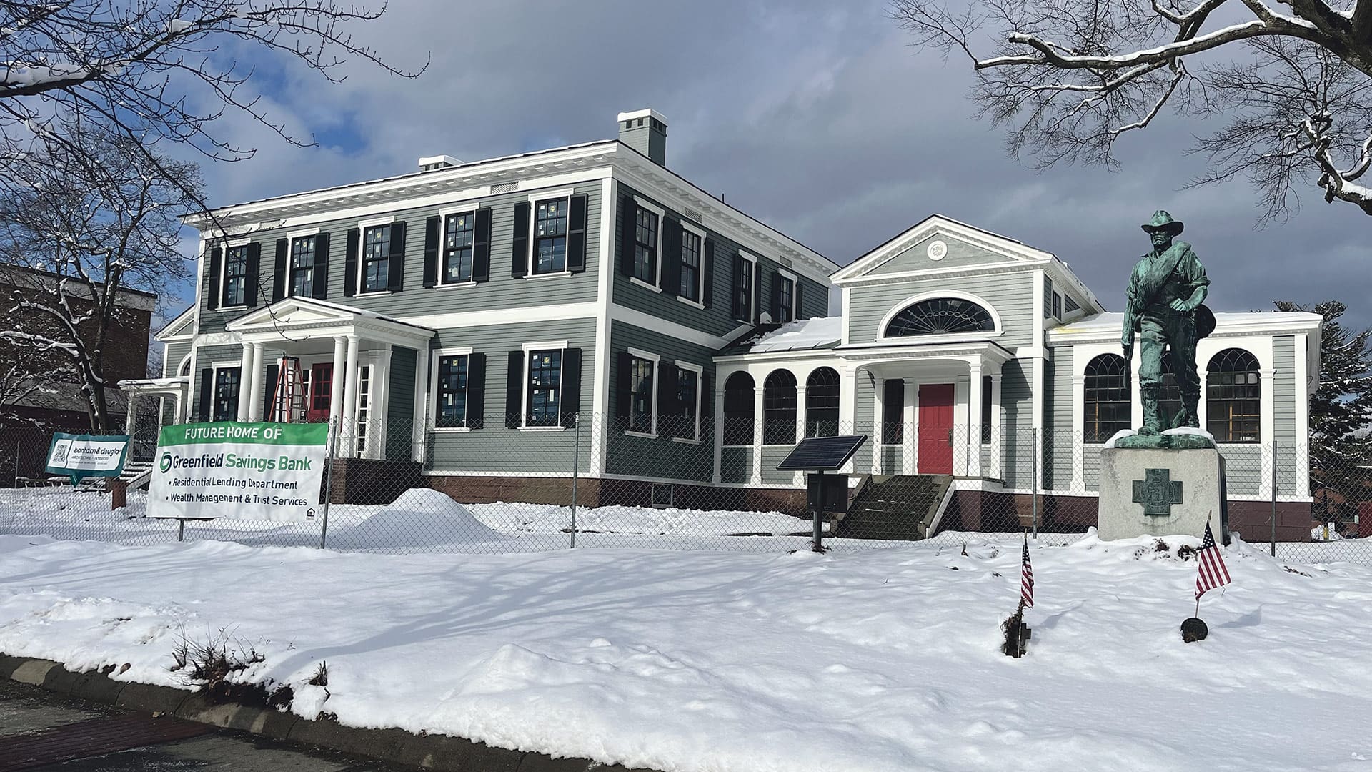 Renovation of the former Greenfield Public Library into part of the Greenfield Savings Bank campus is one of many projects in the Mowry & Schmidt portfolio.