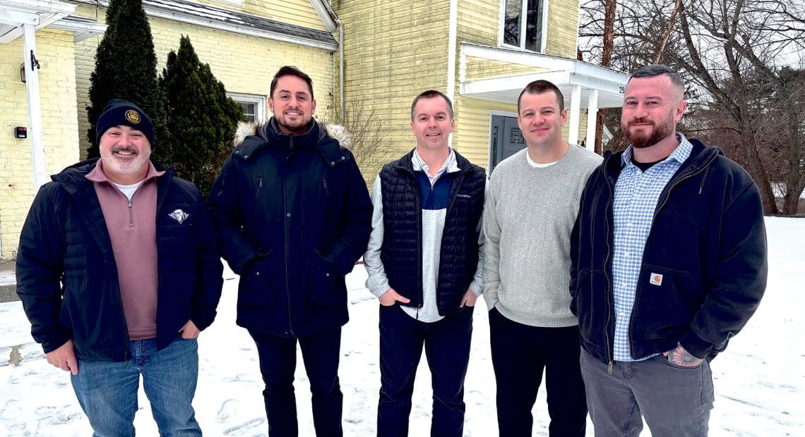 From left: Joe Sullivan, Jordan Healy, Marc Murphy, Mike Rogers, and John Sullivan.