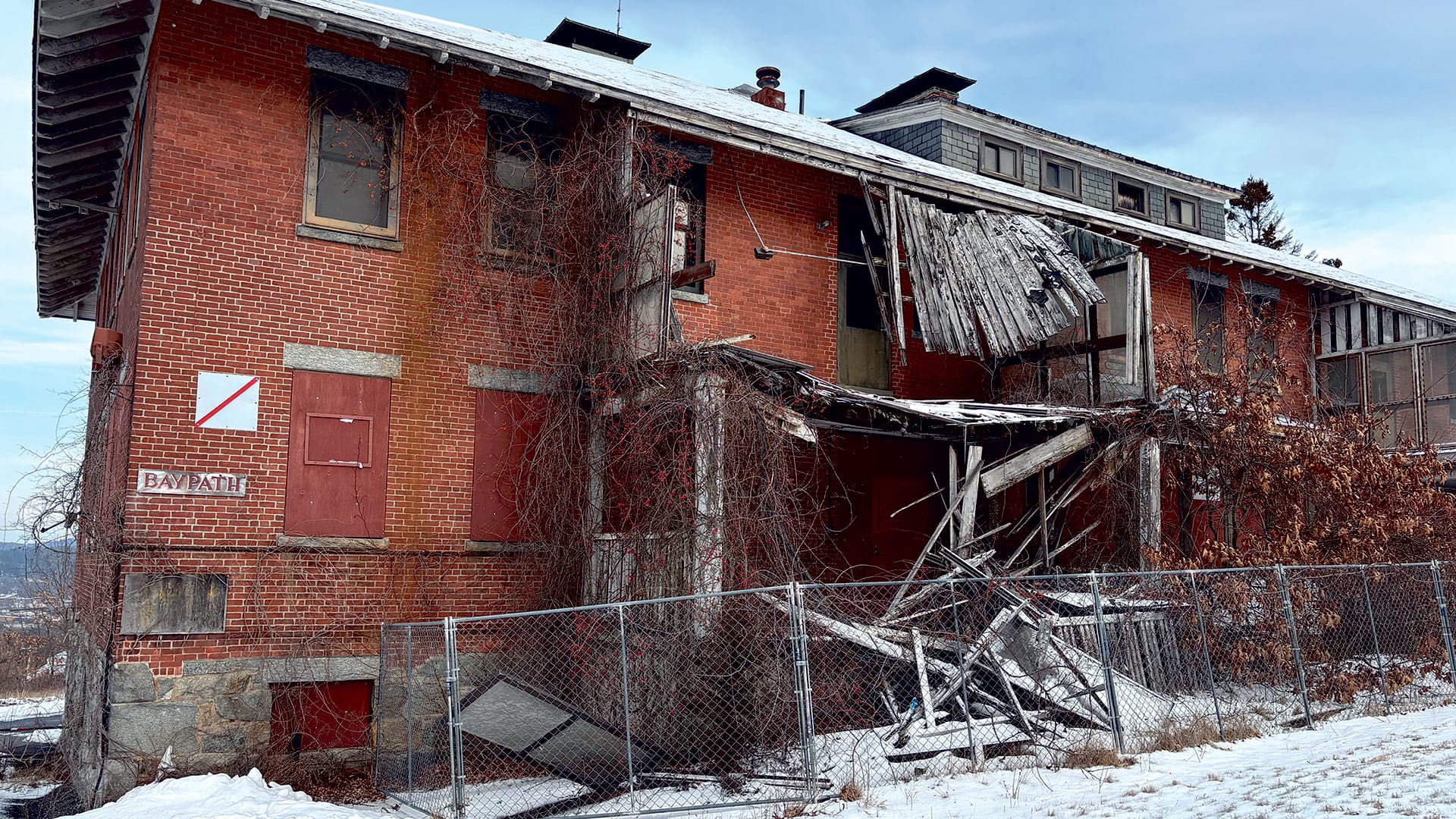 Most of the buildings at the MDC are in an advanced state of decay and must be demolished.