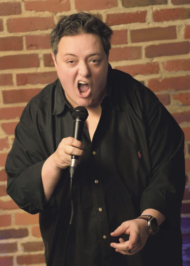 Long before Jess Miller launched the Kind Squad, she was using her comedy platform to raise funds for nonprofits.Photo by Bob Zemba, Simple Truth Imaging