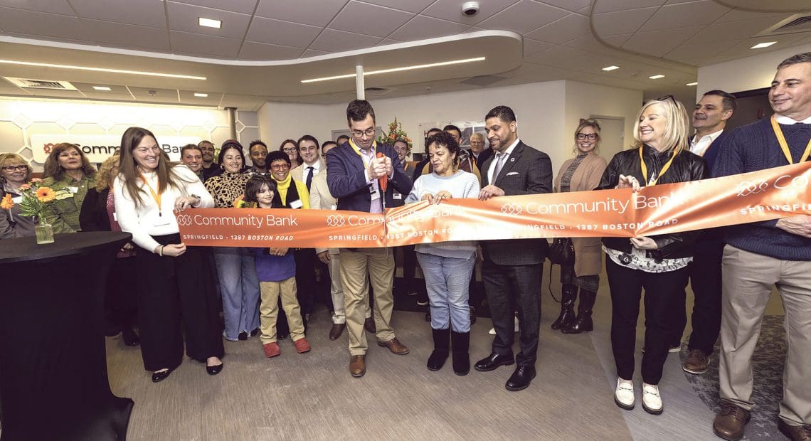 Community Bank hosted a ribbon cutting at its new Boston Road branch in January.
