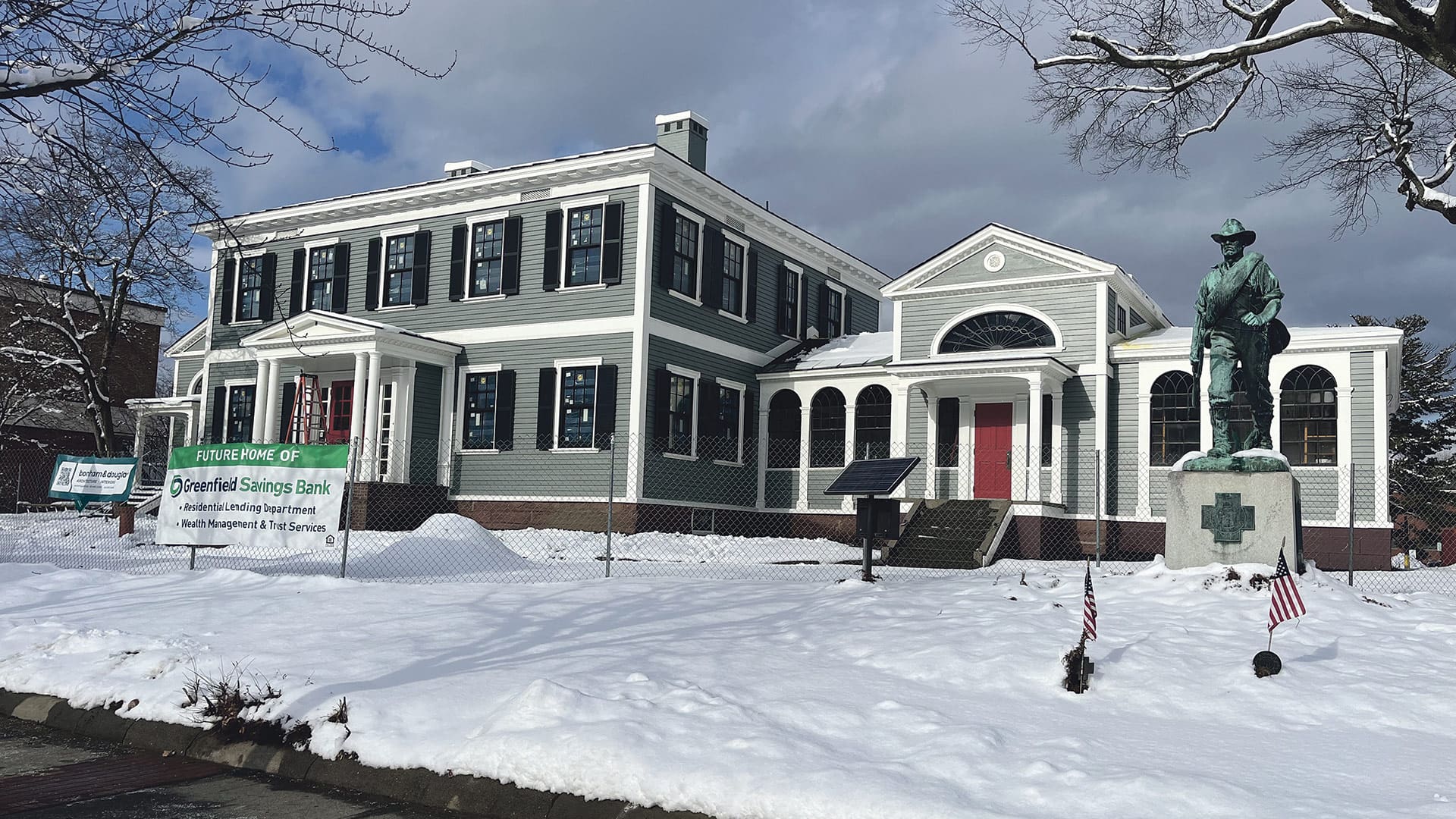 The renovated Leavitt-Hovey House will become home to the bank’s trust and wealth management business, residential lending, and cash management teams.