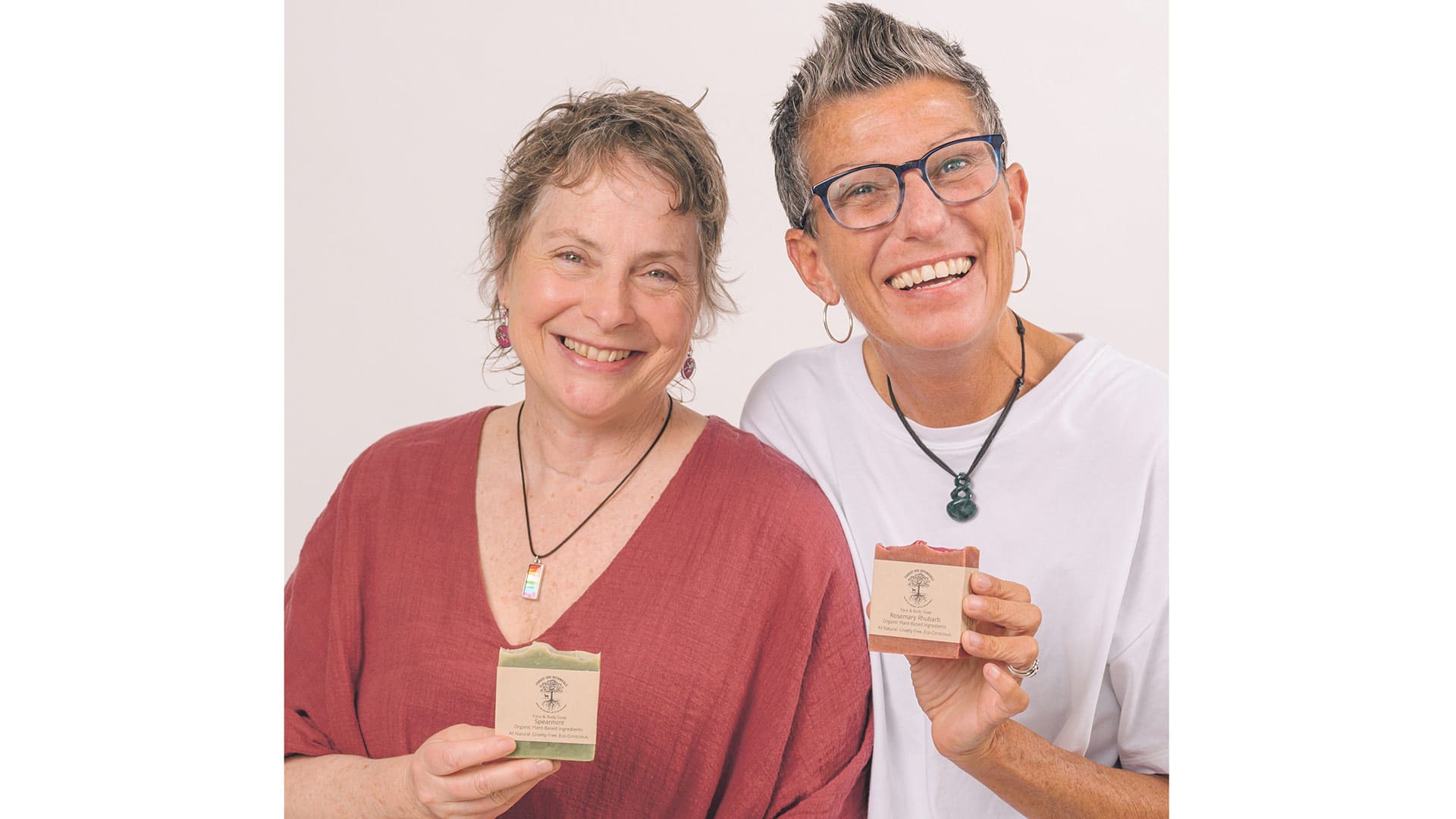 Kate Forest (left) and Missy Doe are co-owners of Forest Doe Botanicals
