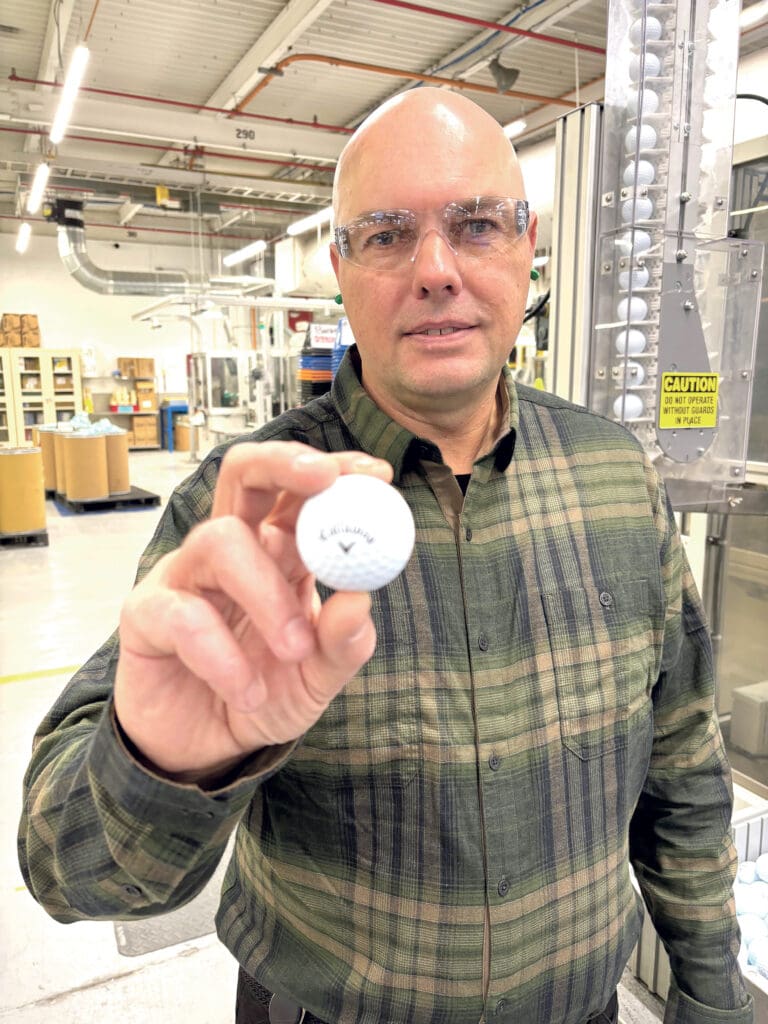 Algis Norkevicius says Callaway is the world’s second-largest golf ball manufacturer, and has its sights set on number one.
