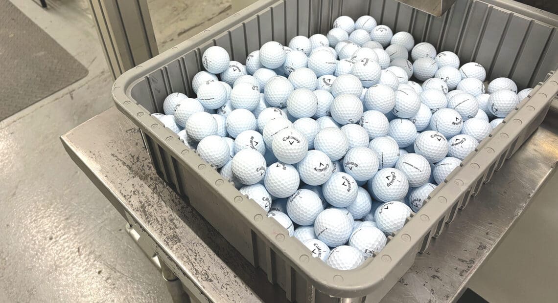 The growing popularity of golf is a boon to manufacturers, as the average player uses about three balls per round.