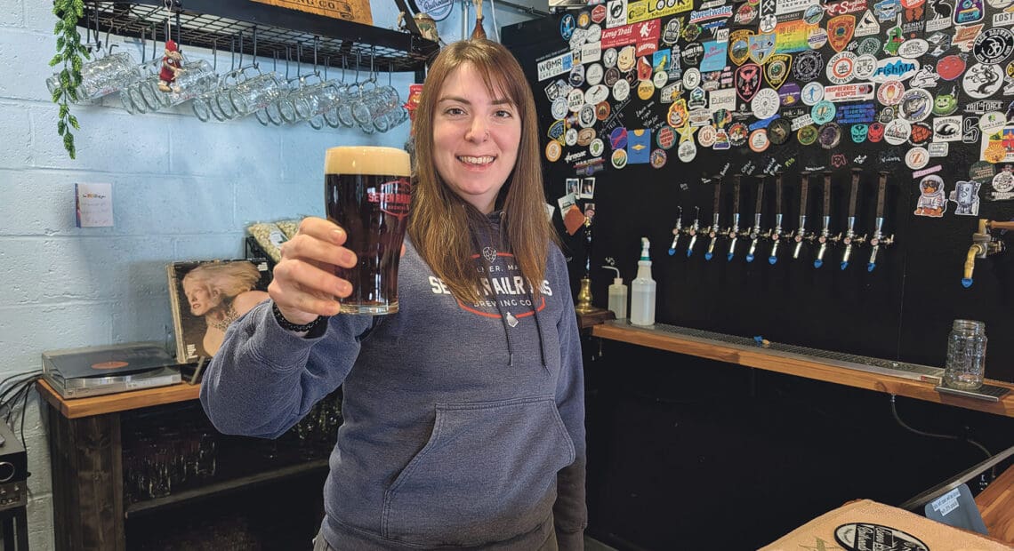 Rachel Rosenbloom says plenty of regulars come to Seven Railroads Brewing Co. for the beer, the fun, and the community connections.