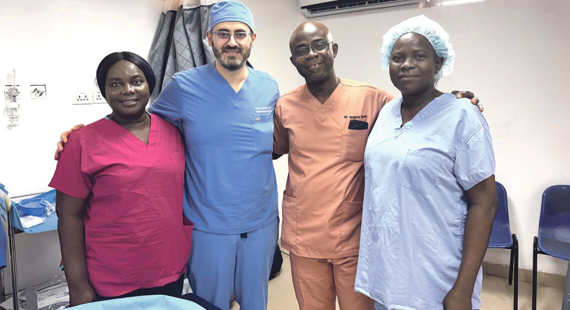 Baystate Health announced that gastroenterologist Dr. Kais Zakharia recently completed a medical mission to Ghana, where he delivered the first-ever training in endoscopic retrograde cholangiopancreatography (ERCP) ever offered in the country.