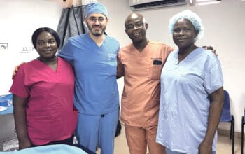 Baystate Health announced that gastroenterologist Dr. Kais Zakharia recently completed a medical mission to Ghana, where he delivered the first-ever training in endoscopic retrograde cholangiopancreatography (ERCP) ever offered in the country.