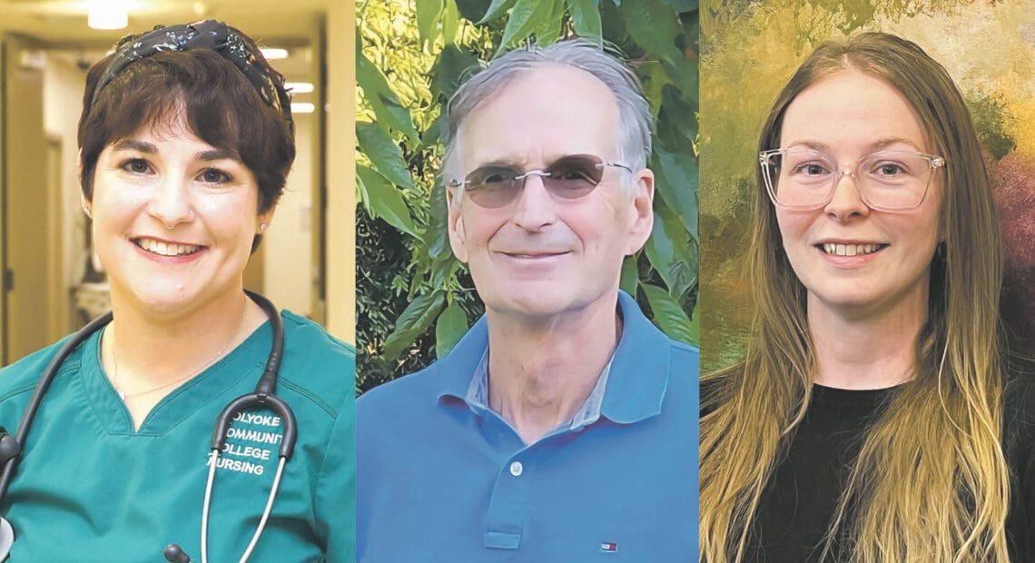 Left to right: Maddy Gray, Dick Easton, and Jolene Alexander.