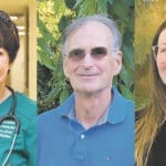 Left to right: Maddy Gray, Dick Easton, and Jolene Alexander.