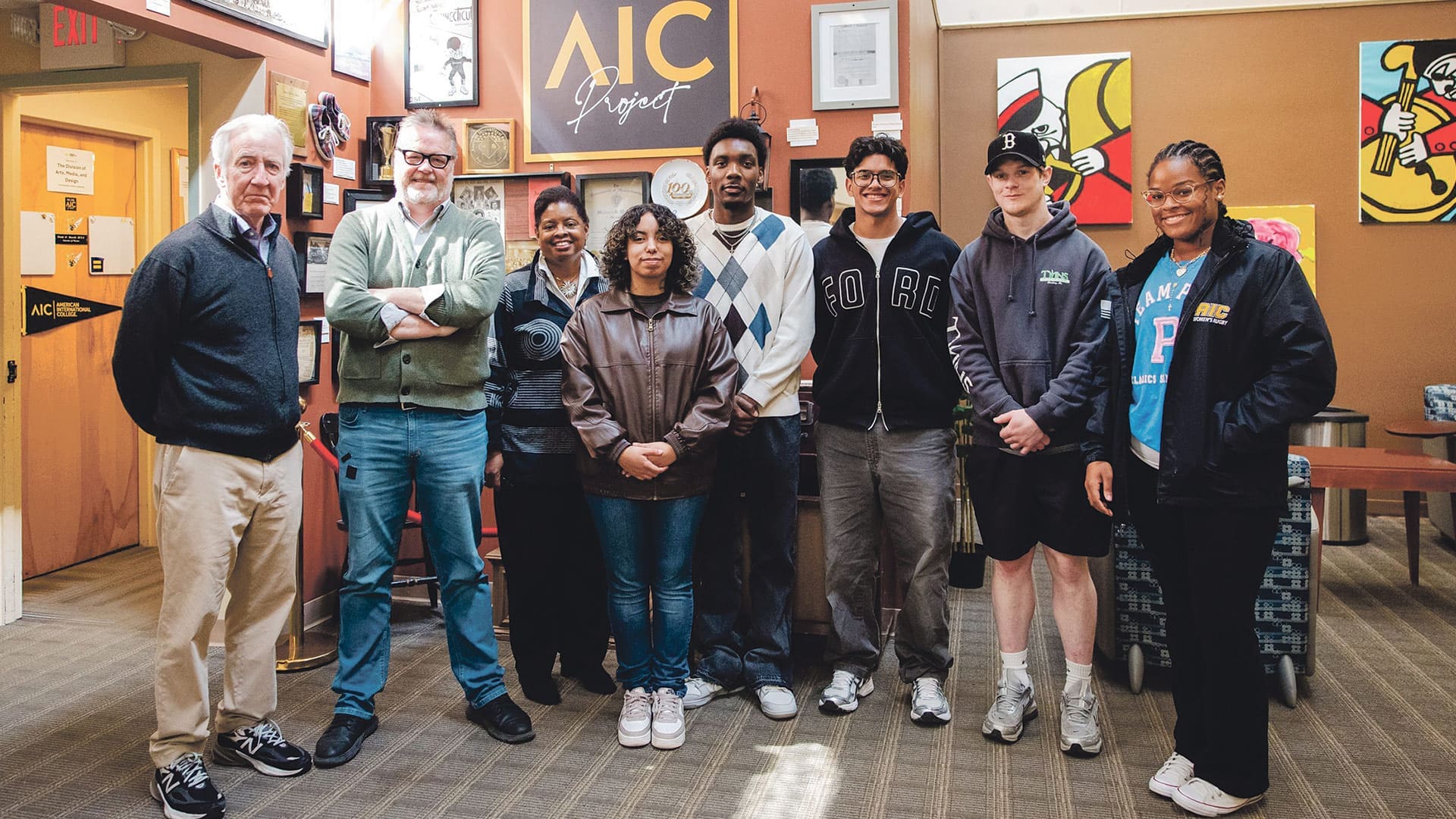 American International College (AIC) welcomed alumnus and U.S. Rep. Richard Neal (’72) to its Arts, Media & Design TV studio on March 30.